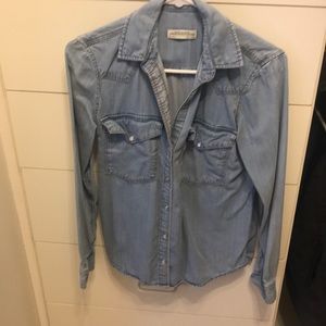 Zara denim long sleeve, NO defects, like new!